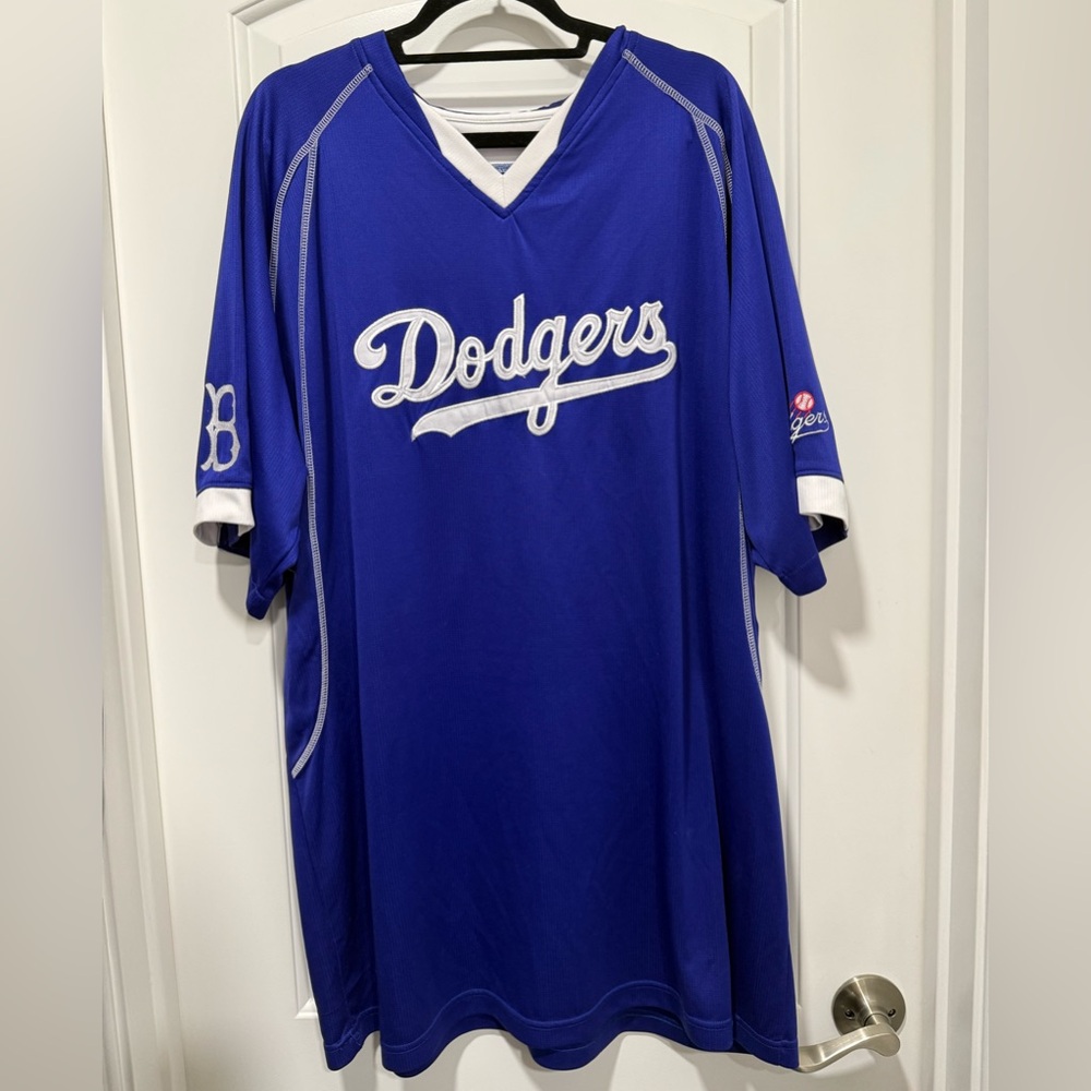 Majestic Blue Dodgers Men's Jersey ~ Size 2XT